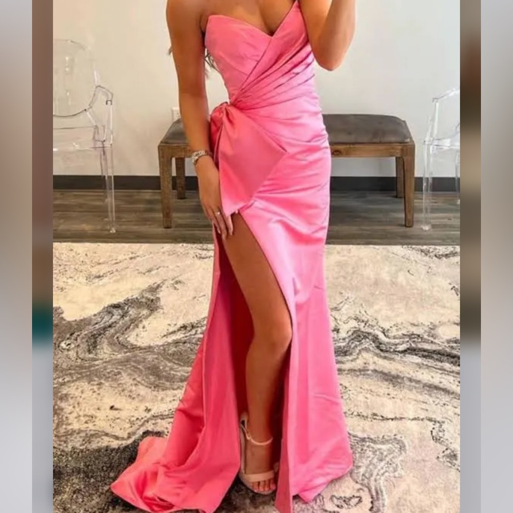 Sherri Hill red-orange gown for sale